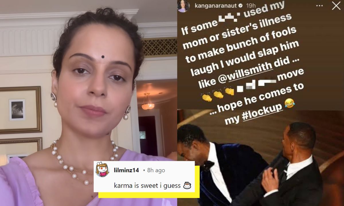 Kangana Ranaut’s Old Post Supporting Will Smith Slapping Chris Rock Enrages Internet: “Karma…”