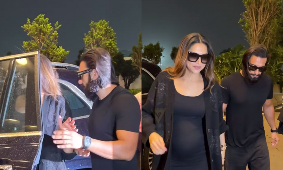 Ranveer Singh Is The Cutest Husband As He Refuses To Let Go Off Pregnant Deepika Padukone’s Hand At The Airport