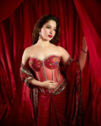 Shraddha Kapoor, Tamannaah Bhatia Twin In Spicy Red Looks For Stree 2 Song Launch