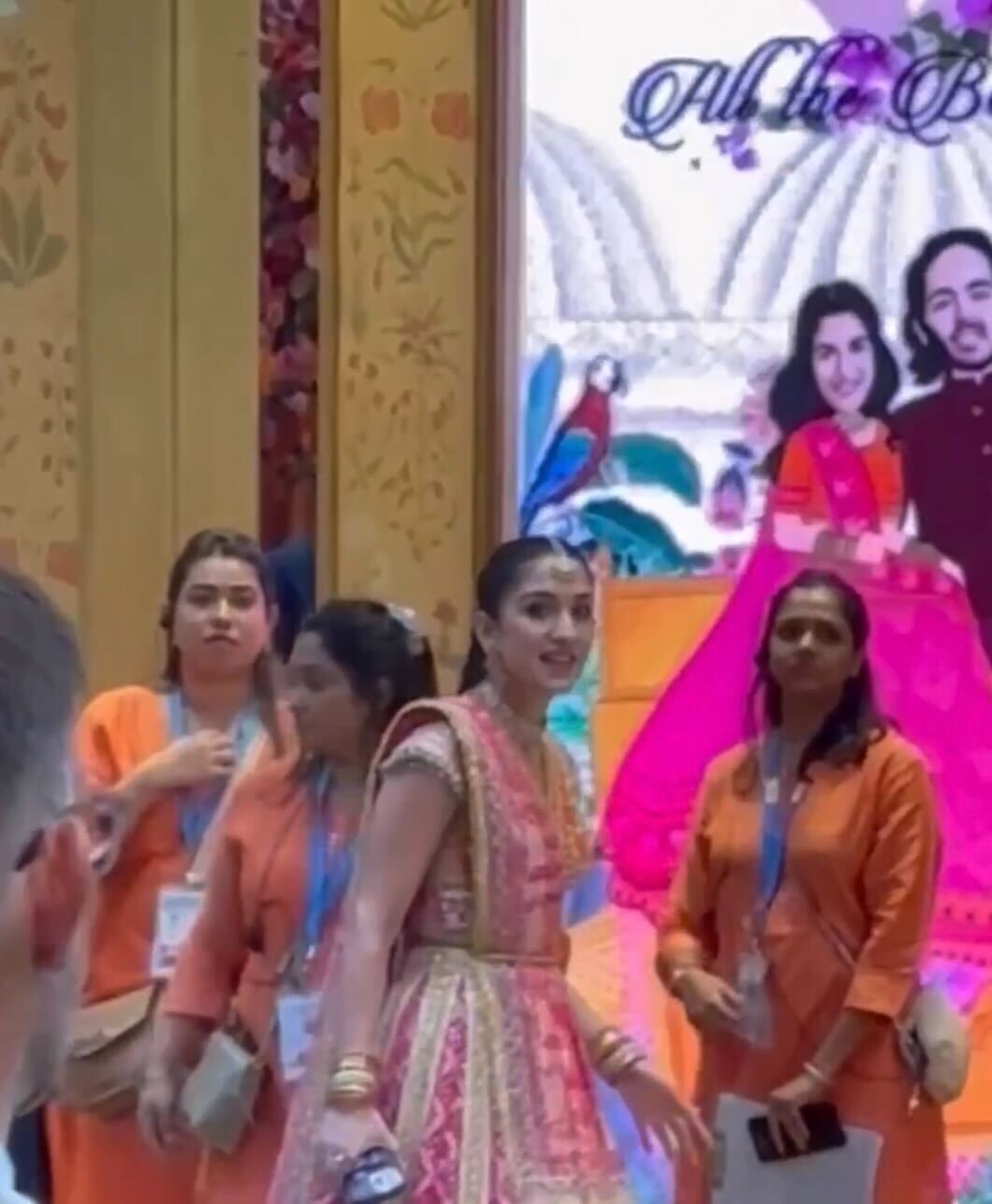 Radhika Merchant Is The Prettiest Bride To Be In Pink Gujarati Lehenga For Mameru Ceremony