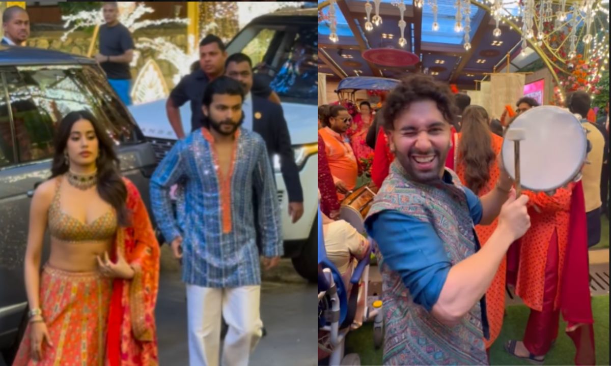 Anant Ambani, Radhika Merchant’s Mameru Ceremony: Janhvi Kapoor, Shikhar Pahariya Arrive; Orry Plays The Dhol! Anant Ambani, Radhika Merchant’s Mameru Ceremony: Janhvi Kapoor, Shikhar Pahariya Arrive; Orry Plays The Dhol!