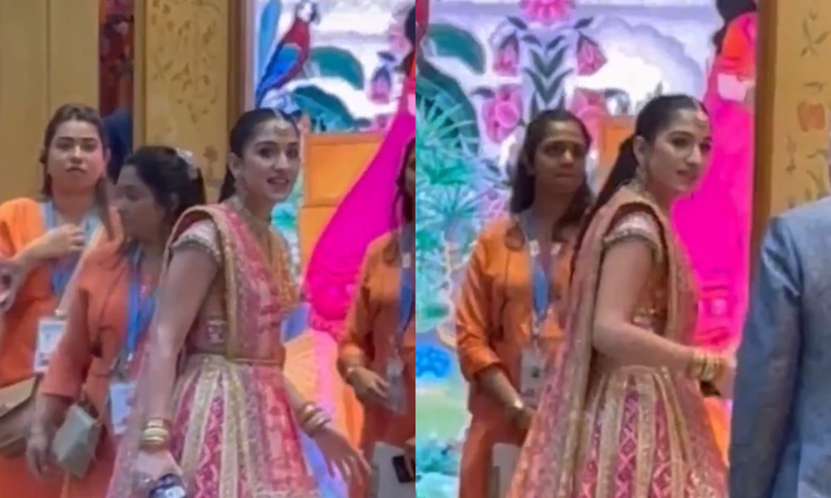 Radhika Merchant Turns Into A Pretty Pink Bride In Gujarati Lehenga For Mameru Ceremony. Haye, Sadke Jawa!