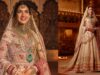 Radhika Merchant Is The Prettiest Bride In Custom Abu Jani Sandeep Khosla Lehenga, Red Lips And Diamond Necklace