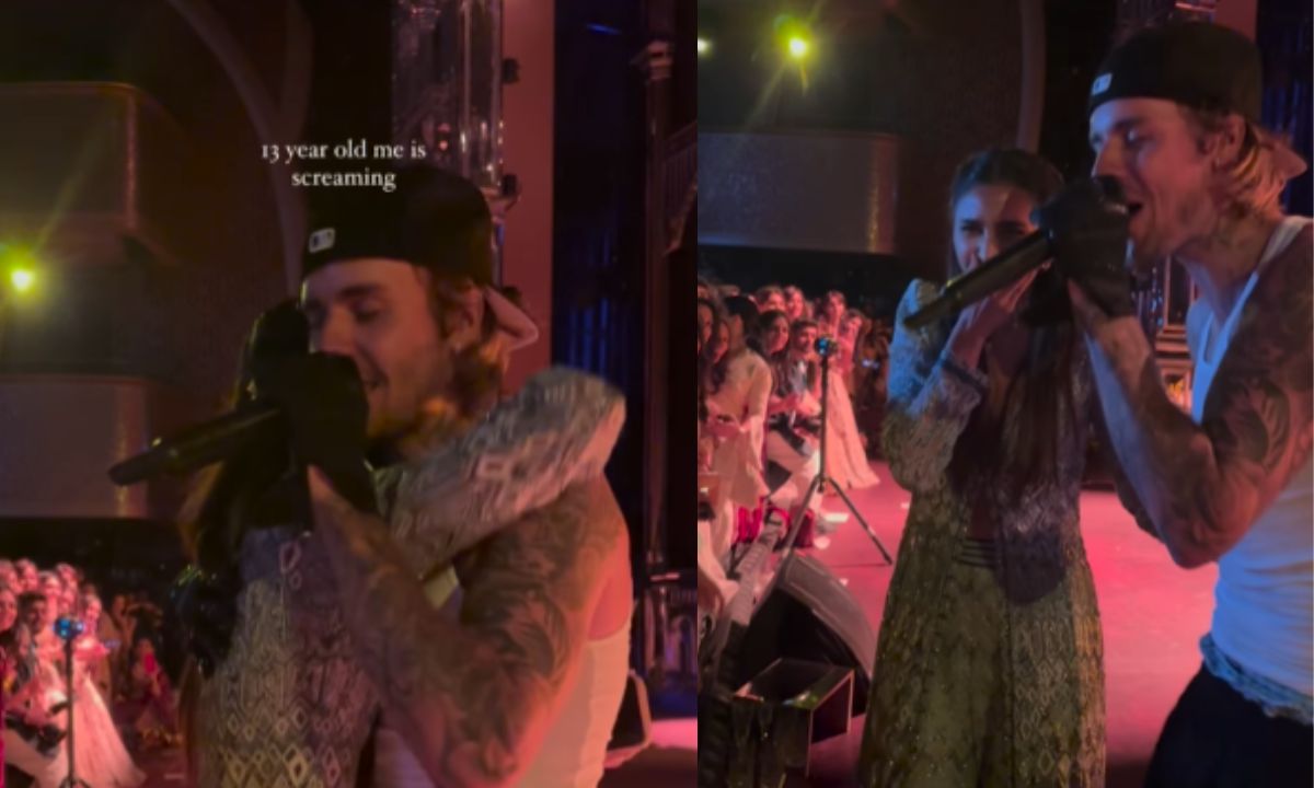 jaaved-jaaferi-daughter-alaviaa-jaaferi-hugs-justin-bieber-anant-ambani-radhika-merchant-sangeet-ceremony-screaming