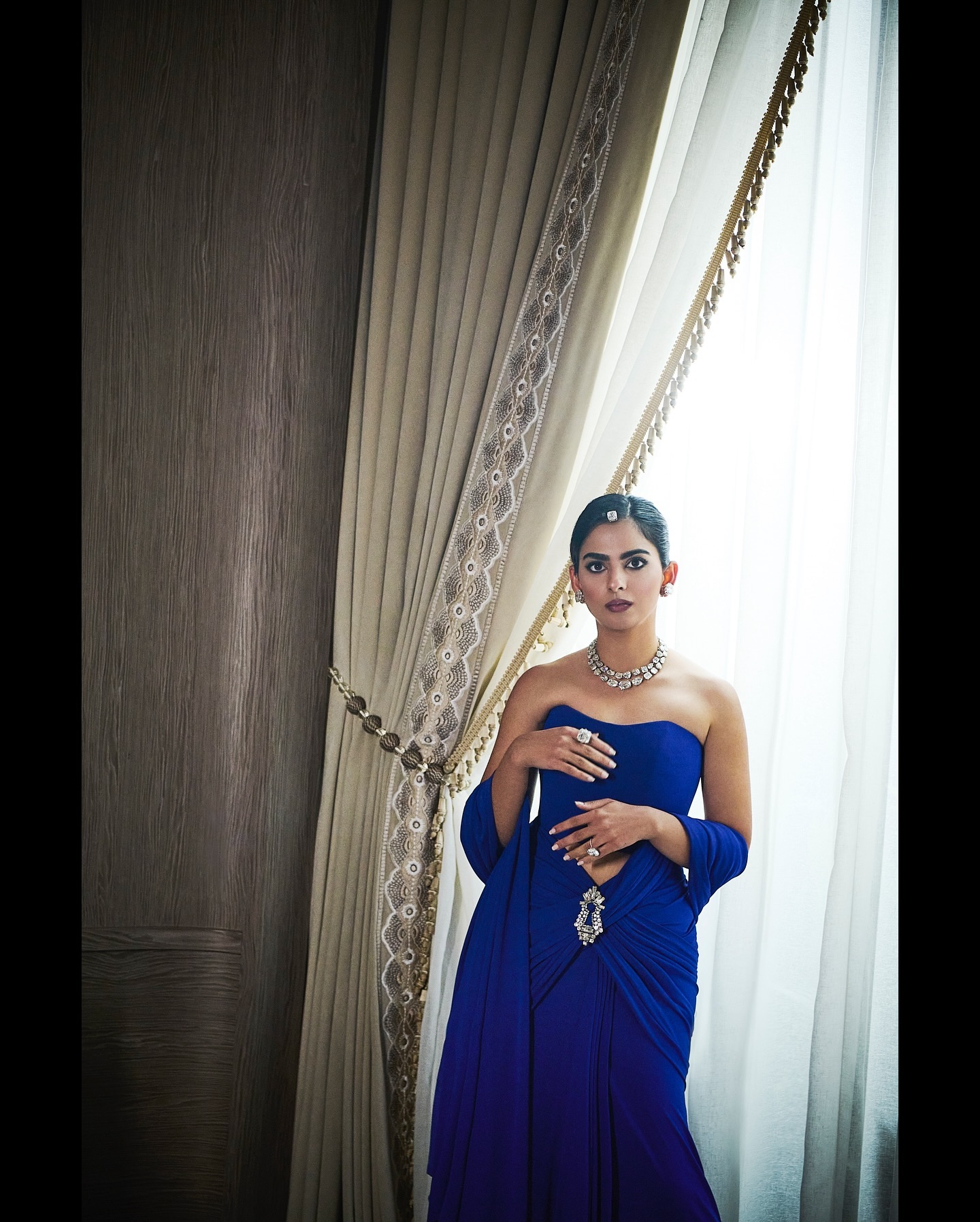 Isha Ambani Dons The First Ever Custom Saree By Schiaparelli For Anant Ambani, Radhika Merchant sangeet 