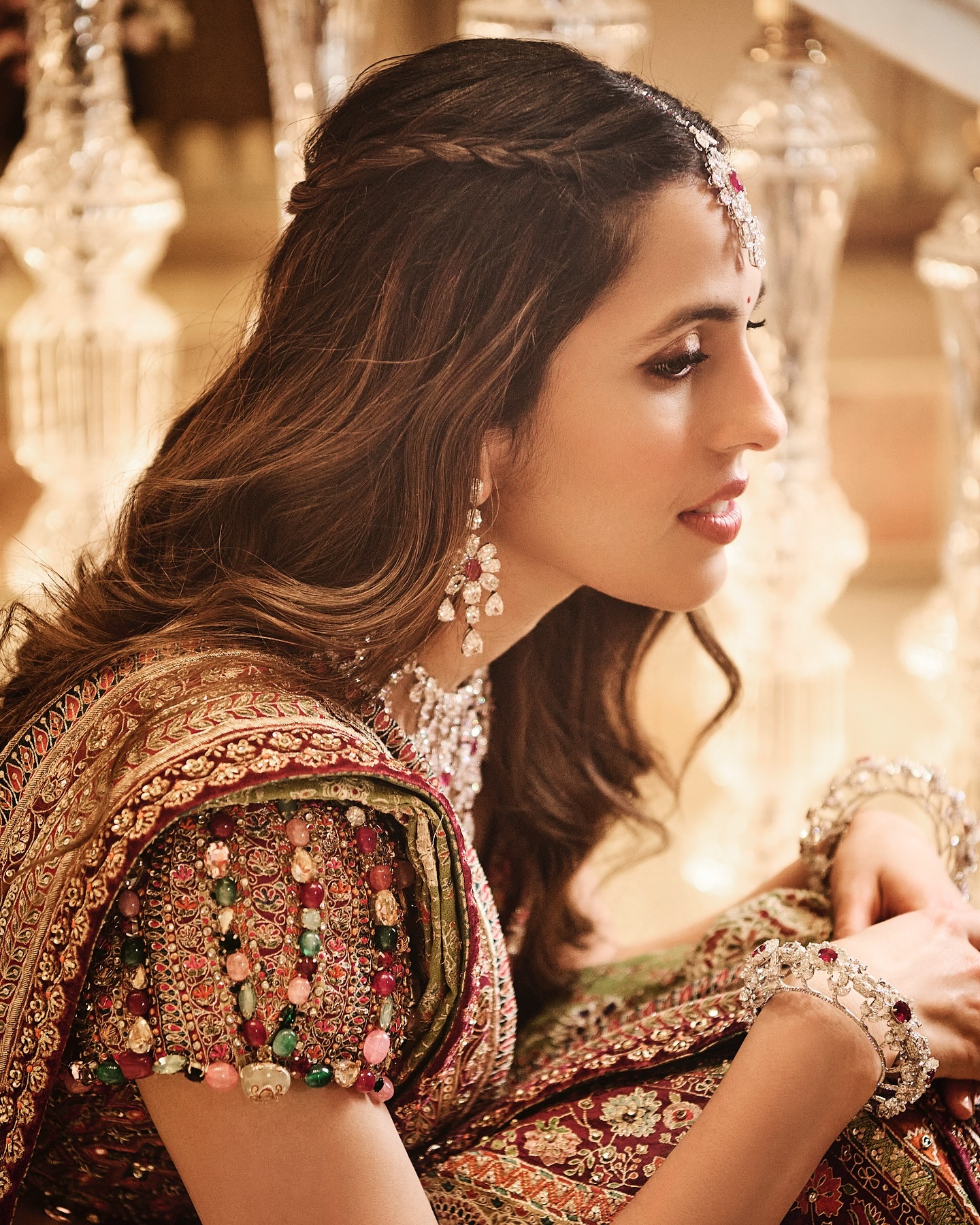 Decoding Shloka Ambani’s Stunning Tarun Tahiliani Look For Kokilaben’s Ambani’s Dandiya Night 
