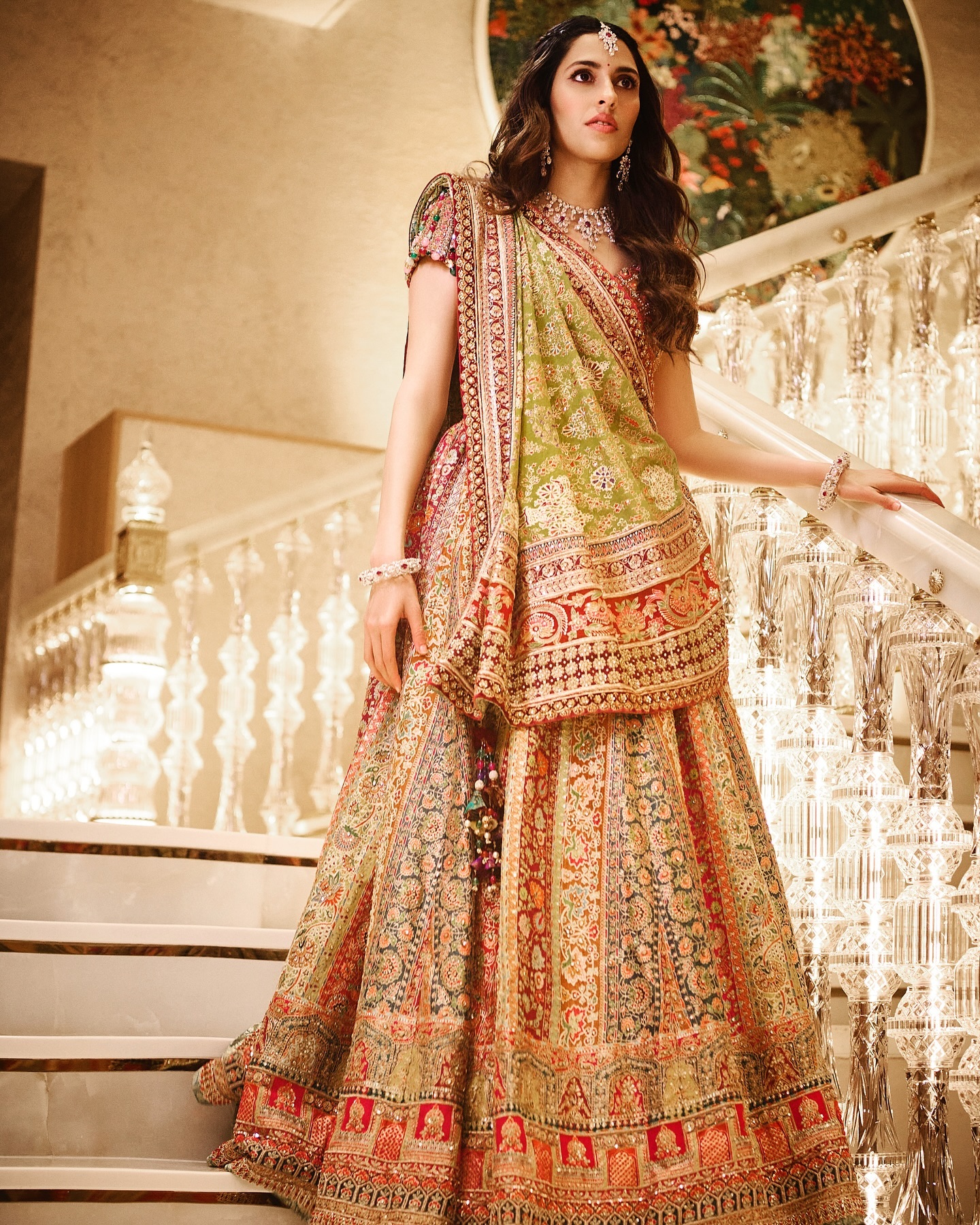 Decoding Shloka Ambani’s Stunning Tarun Tahiliani Look For Kokilaben’s Ambani’s Dandiya Night 
