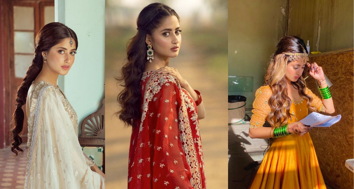 sajal-ali-festive-hairstyles-wavy-hair-braided-hairstyles