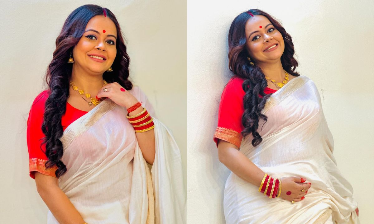 Devoleena Bhattacharjee Turns Into A Misthi Bengali Girl, Flaunts Baby Bump. We Can't Stop Gushing Over Her!