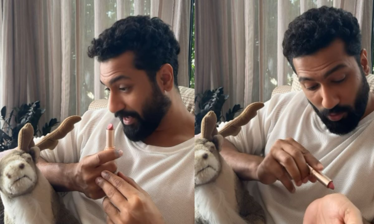 Vicky Kaushal Applying Lipstick On His Hand With The Wrong Side Is Giving Me Icks, Here’s Why