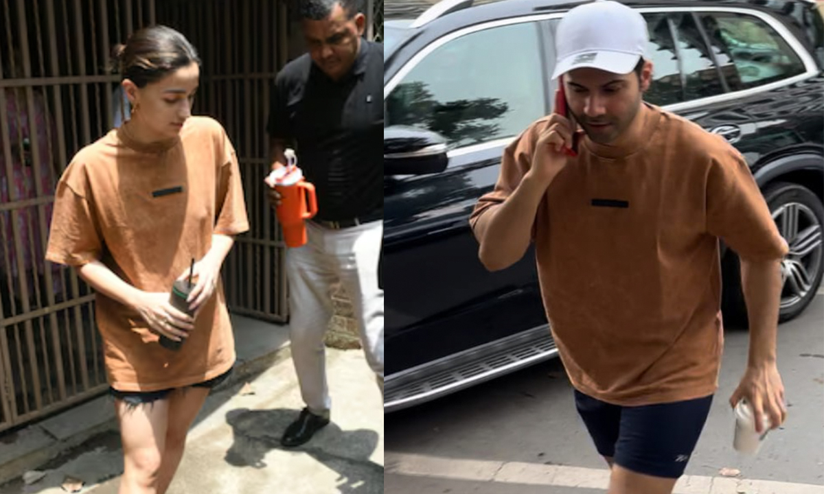 Alia Bhatt, Varun Dhawan Accidentally Twin In Same T-Shirt, We Think It Is The Cutest Twinning Moment! Alia Bhatt, Varun Dhawan Accidentally Twin In Same T-Shirt, We Think It Is The Cutest Twinning Moment!