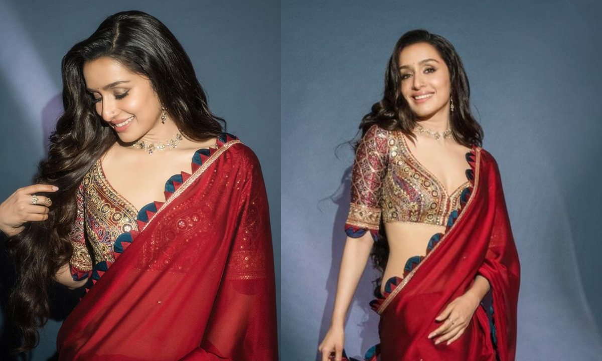 We Know The Price Of Shraddha Kapoor’s Red Saree From Stree 2 Promotion. It Might Fit Your Budget!