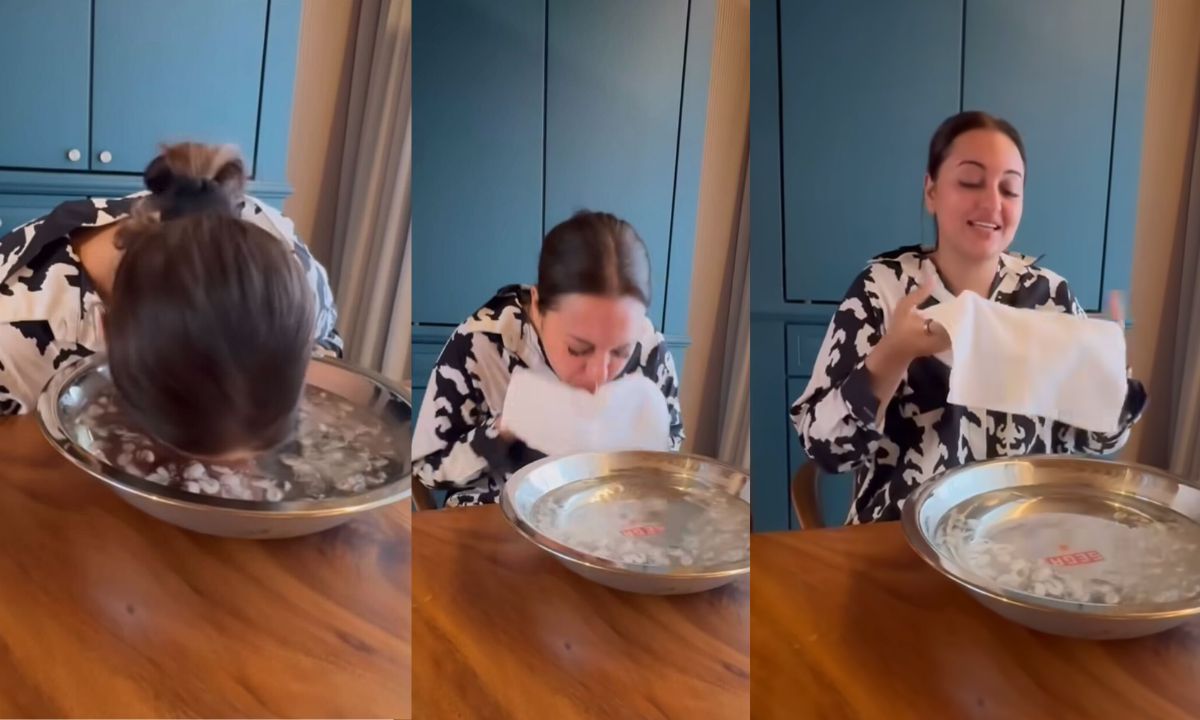 Did You Know Dunking Your Face In Ice Water Like Sonakshi Sinha Has SO Many Beauty Benefits?