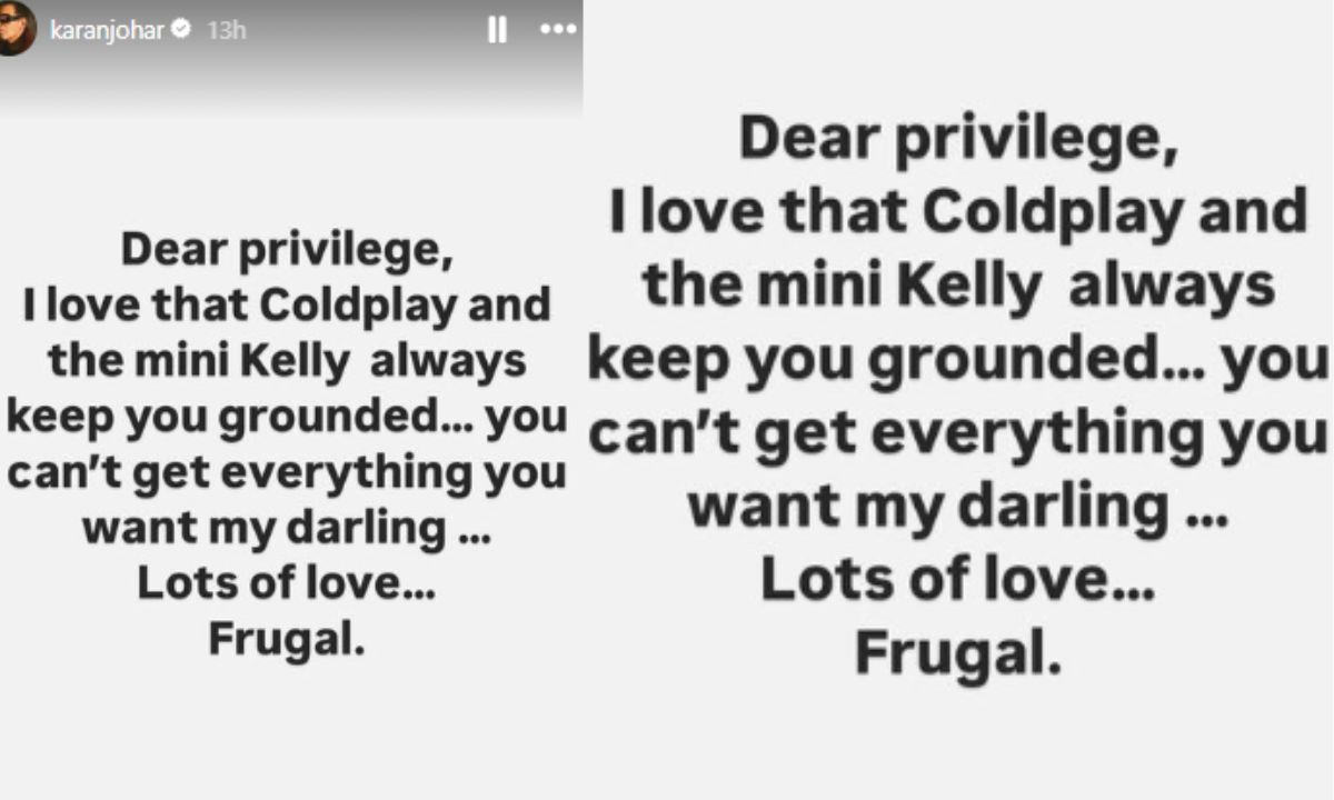 karan-johar-cryptic-message-privilege-coldplay-concert-tickets-instagram-chris-martin