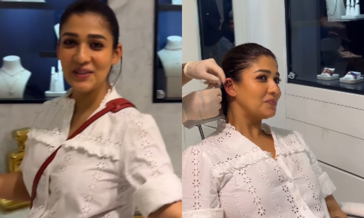 You Can’t Miss Nayanthara’s Happy Dance After Getting Ear Pierced In Greece. Kaafi Cute!