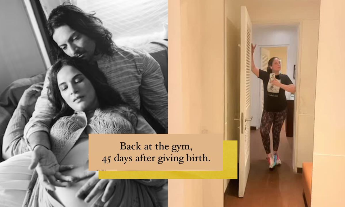 Richa Chadha Returns To Gym 45 Days After Giving Birth To Baby Girl. You Go Girl! Richa Chadha Returns To Gym 45 Days After Giving Birth To Baby Girl. You Go Girl!