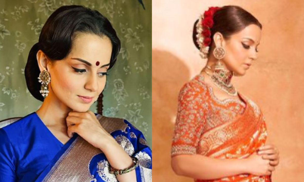 types-of-bun-hairstyles-like-flowers-kangana-ranaut