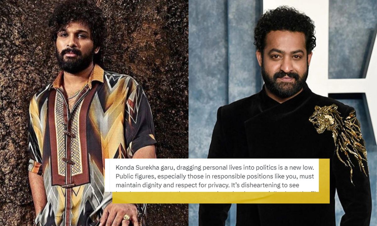 From Allu Arjun To Jr NTR, Actors Criticise Telangana Minister’s Remarks Over Naga Chaitanya, Samantha Ruth Prabhu’s Divorce From Allu Arjun To Jr NTR, Actors Criticise Telangana Minister’s Remarks Over Naga Chaitanya, Samantha Ruth Prabhu’s Divorce