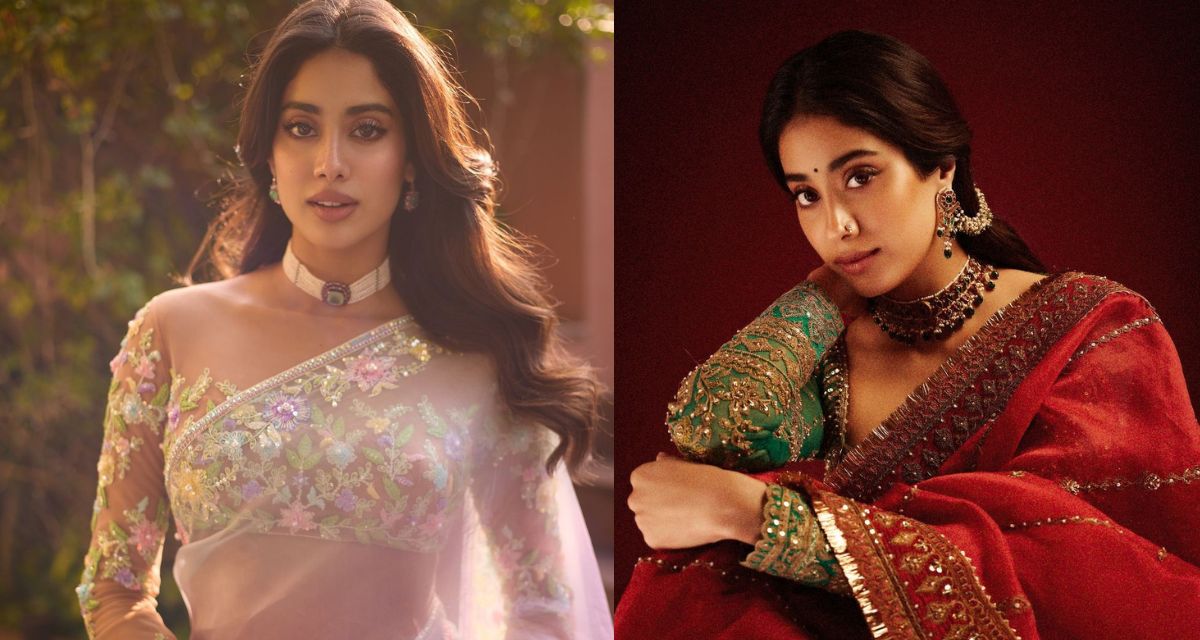 janhvi-kapoor-blouse-designs-shaadi-season-backless-v-neck