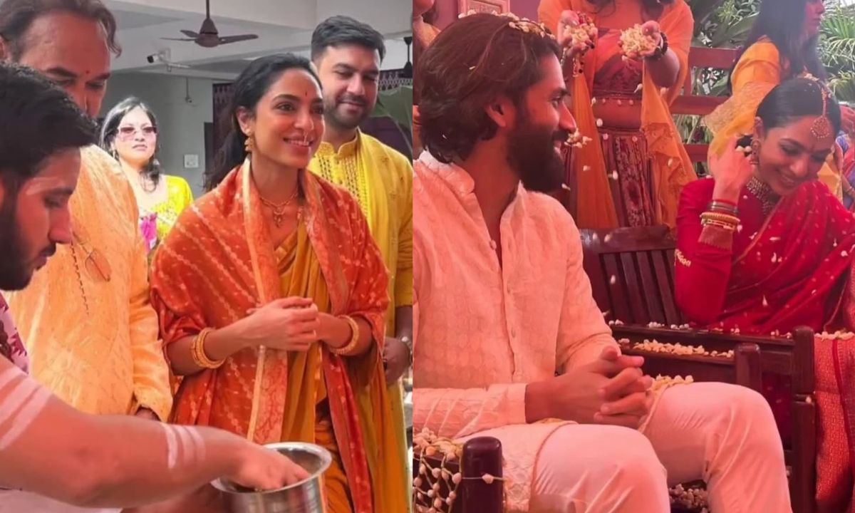sobhita-dhulipala-naga-chaitanya-Mangalasnanam-ritual-pictures