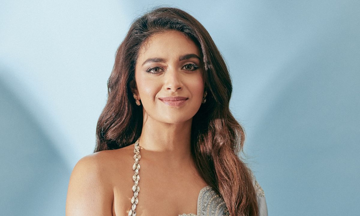 Keerthy Suresh Just Customised The Cutest Bridal Party Robe Embellished With Pearl And We’re Obsessed!