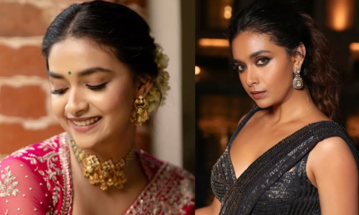 how-to-pair-accessories-like-keerthy-suresh-indian-western-outfits-jewellery