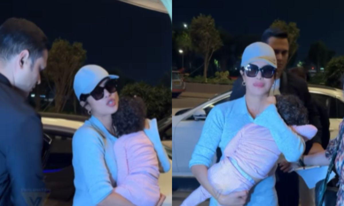 Priyanka Chopra Turns Down Fan's Request For Selfie As She Was Carrying Malti Marie To Airport. Correct Behaviour!