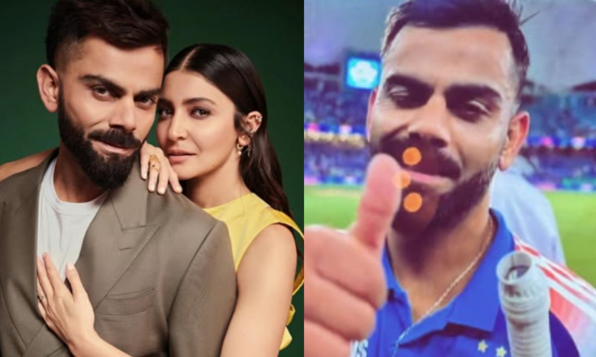 Virat Kohli Kisses Wedding Ring After Winning India VS Pakistan Match, Makes Wifey Anushka Sharma Gush. Green Forest!