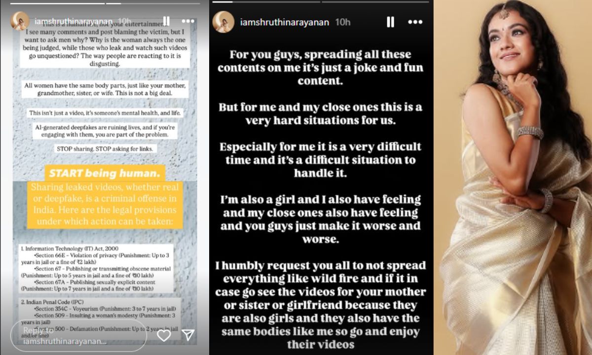 shruthi-narayanan-reacts-to-casting-couch-video-clarifies-it-is-ai-generated-slams-people-for-sharing-it-legal-actions-family-hurt-instagram