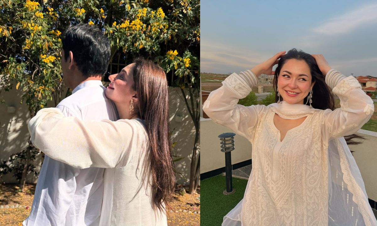 Mahira Khan Shares Sweet Eid Moment With Husband, Hania Aamir Stuns In White. Pics Inside!