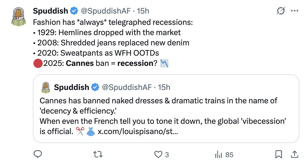 cannes film festival new dress code recession indicator