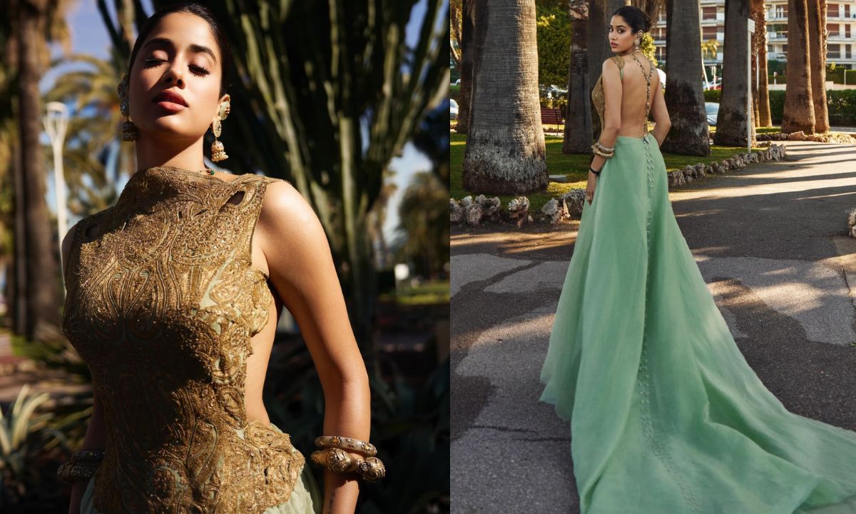 Janhvi Kapoor Breaks Cannes Film Festival Dress Code Rule In A Long Trailing Gown, Jadau Jewellery For Homebound Premiere! Janhvi Kapoor Breaks Cannes Film Festival Dress Code Rule In A Long Trailing Gown, Jadau Jewellery For Homebound Premiere!