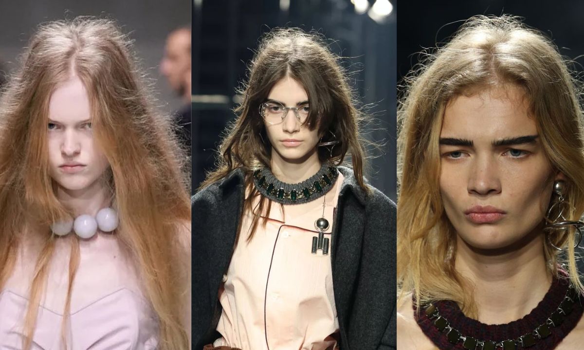 depression-core-hairstyle-trend-prada-fashion-collection-gigi-hadid