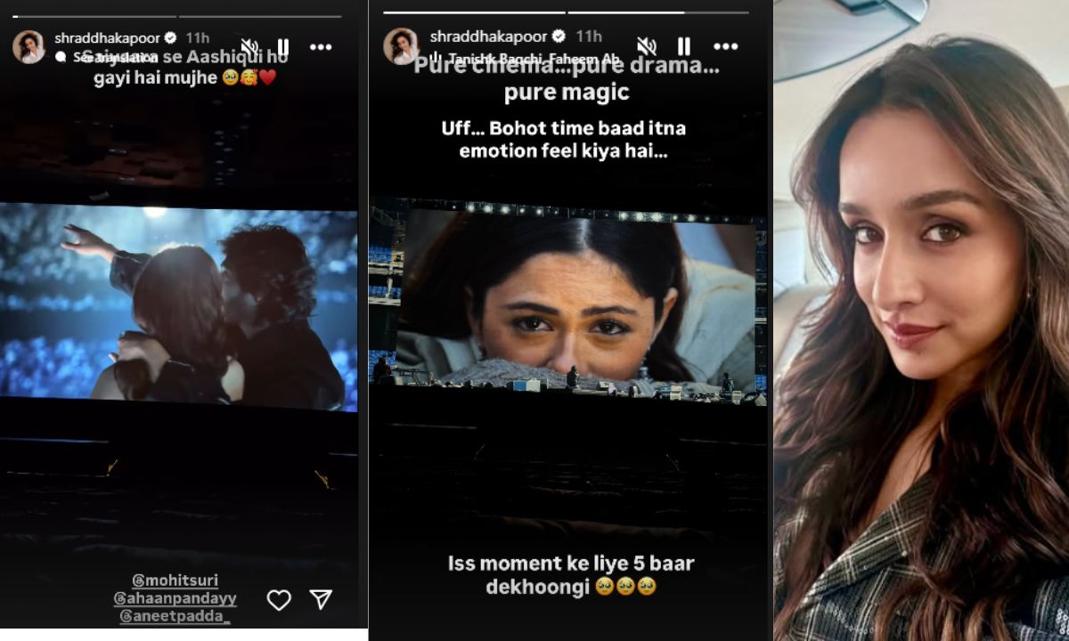 shraddha-kapoor-reacts-to-saiyaara-ahaan-panday-aneet-padda-emotion-performance-mohit-suri-instagram