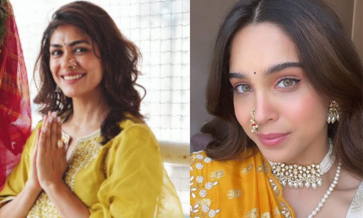actresses-who-flaunted-maharashtrian-nath-mrunal-thakur-actress