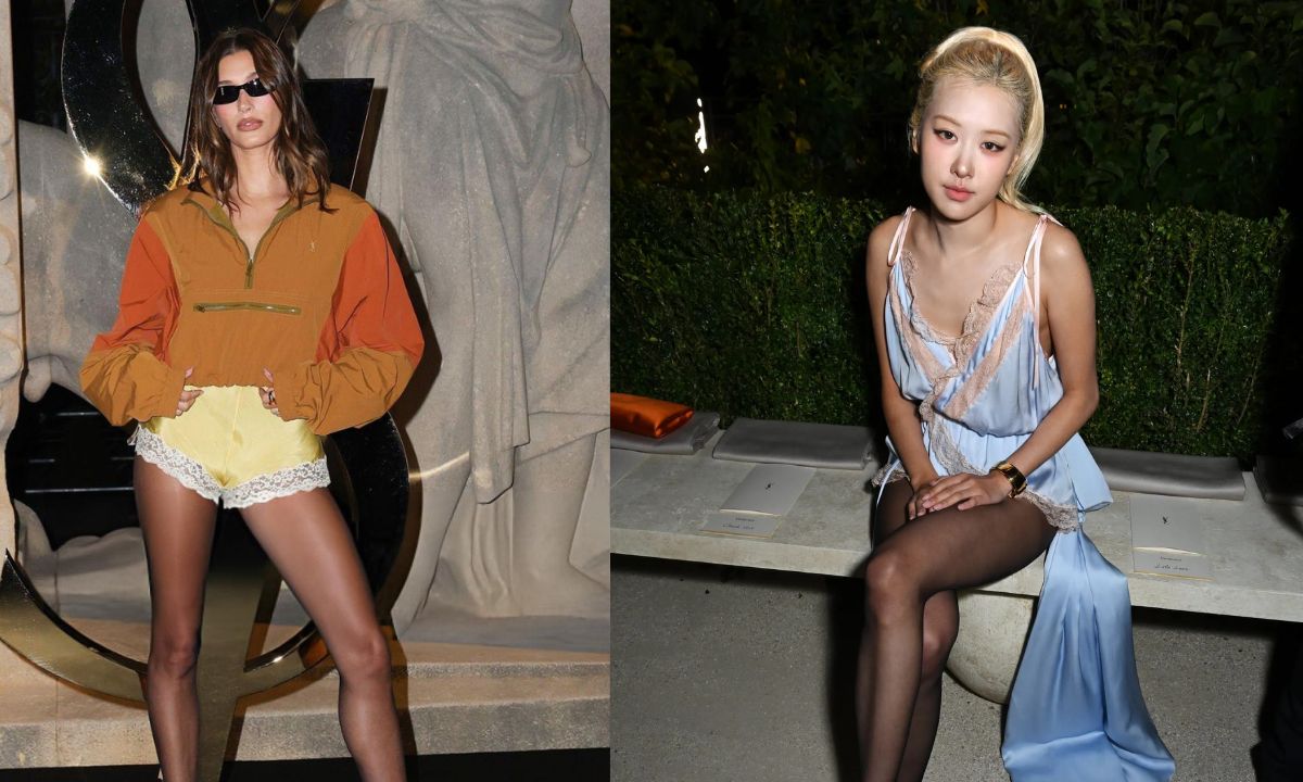 BLACKPINK’s Rosé And Hailey Bieber Take Over Paris Fashion Week In Lingerie-Inspired Looks!