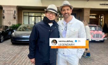 Hrithik Roshan, Jackie Chan Meet In Beverly Hills. Fans Say One More Cameo In Krrish 4! Hrithik Roshan, Jackie Chan Meet In Beverly Hills. Fans Say One More Cameo In Krrish 4!