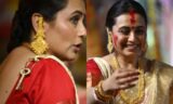 Rani Mukerji’s Sindoor Khela Saree With A Dangling Prada Key Was A Twist We Didn’t See Coming!