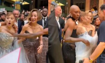 Ariana Grande Shocked After Man Breaks Security To Grab Her, Cynthia Erivo Steps In Instantly!