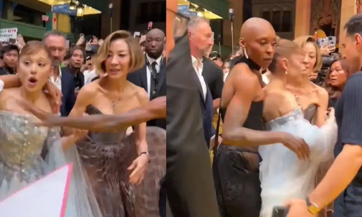 Ariana Grande Shocked After Man Breaks Security To Grab Her, Cynthia Erivo Steps In Instantly!