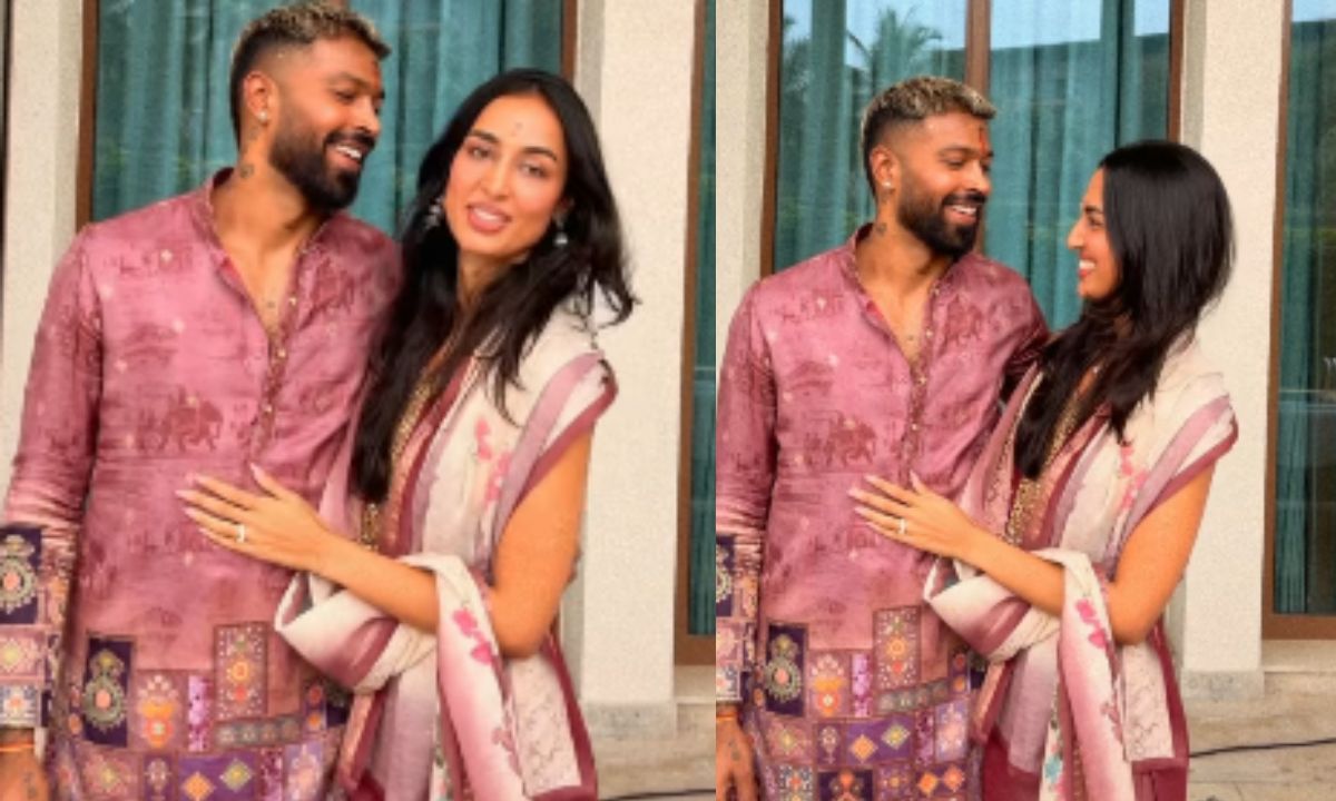 Hardik Pandya Turns Total Pookie Boy During Pooja With Mahieka Sharma. Video Inside!