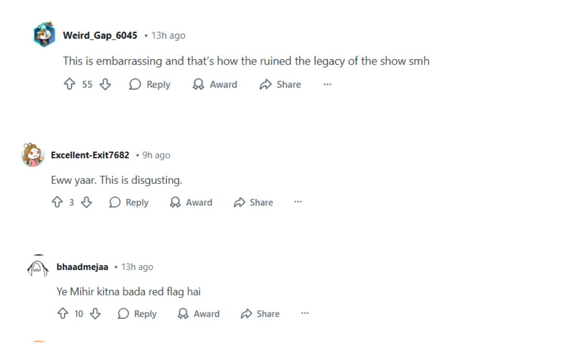 kyunki-saas-bhi-kabhi-bahi-thi-2-leaked-picture-mihir-noina-cheating-tulsi-virani-mitali-angad-wedding-vrinda-reddit-reaction