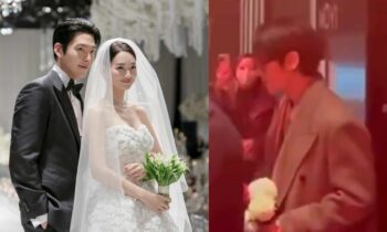 Fans Lose It Over BTS V Holding Bride’s Bouquet At Shin Min Ah, Kim Woo Bin Wedding. Ummm!