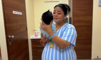 Bharti Singh Gets Emotional Holding Her Baby Two Days After Birth. So Cute!