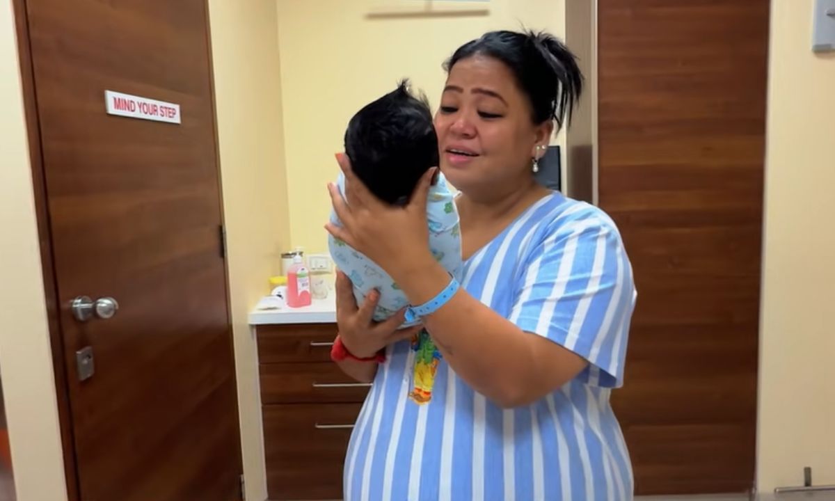 Bharti Singh Gets Emotional Holding Her Baby Two Days After Birth. So Cute!