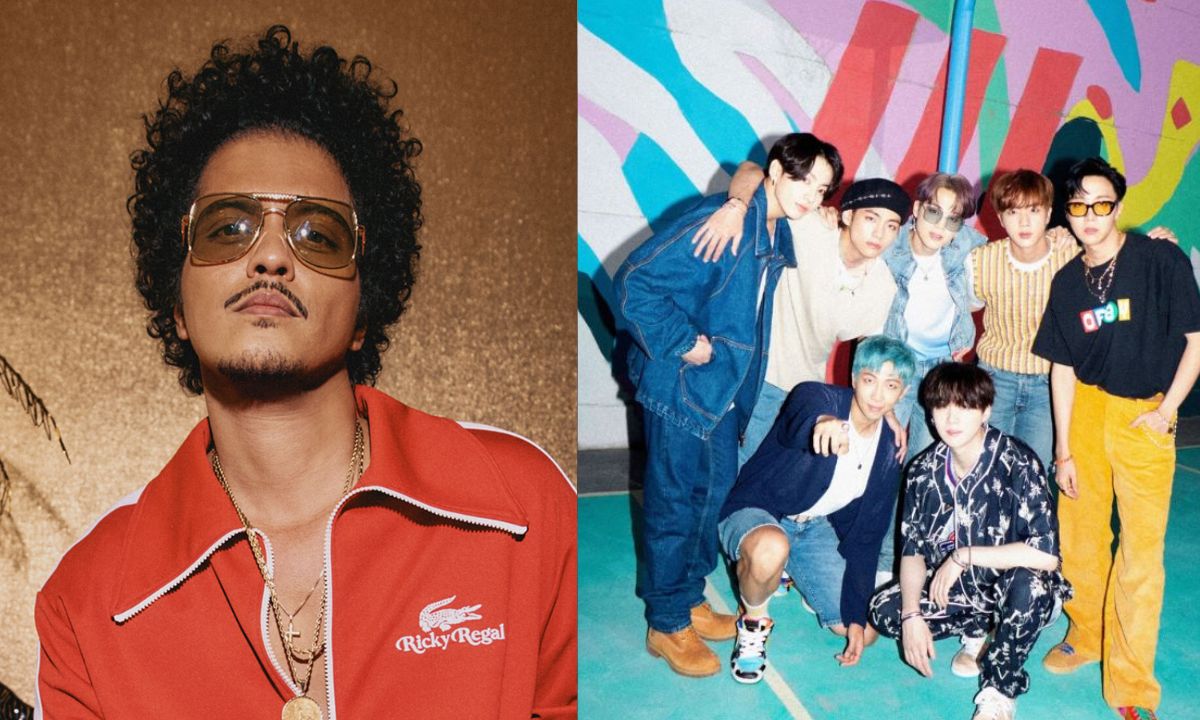 Here’s Why BTS Fans Are Upset With Bruno Mars’ Recent Comment About BLACKPINK Rosé And PSY