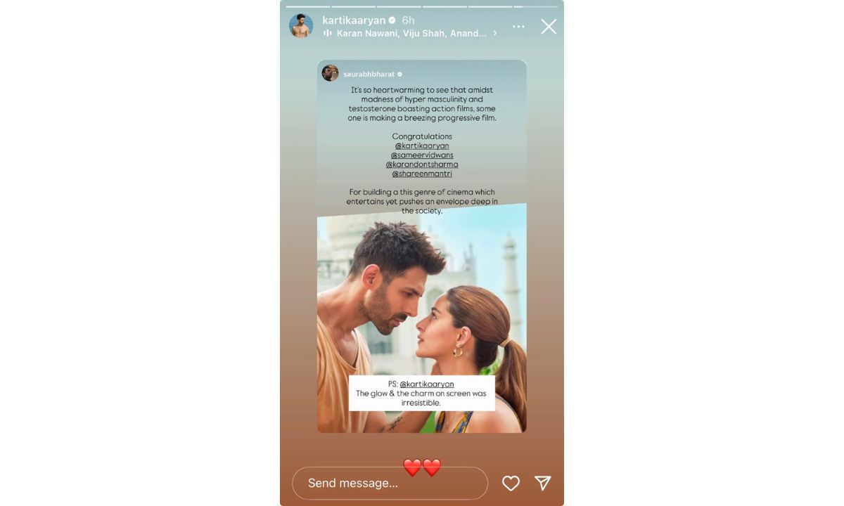 kartik-aaryan-seemingly-shades-dhurandhar-success-instagram-story-repost-tu-meri-main-tera-main-tera-tu-meri