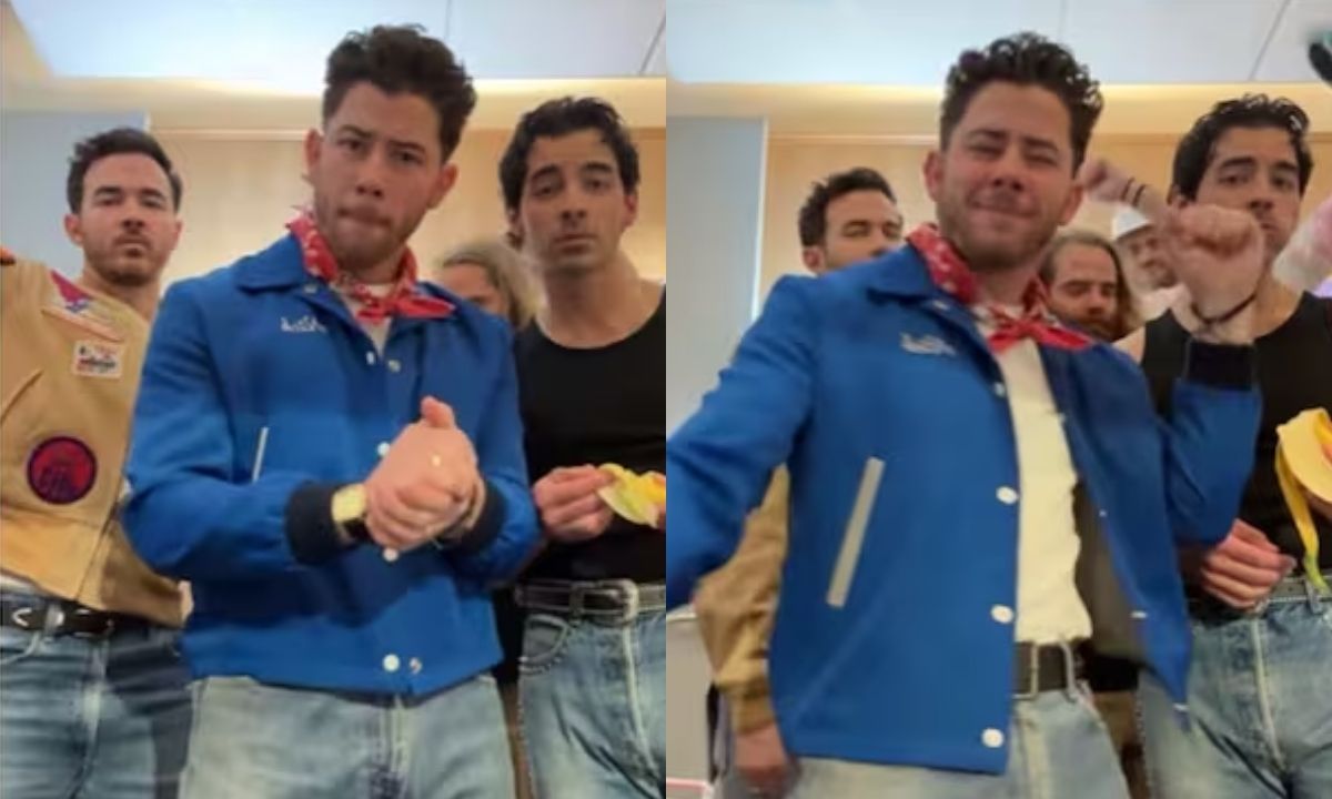 Nick Jonas Grooves To Priyanka Chopra’s Mujhse Shaadi Karogi With His Brothers In Adorable Clip!