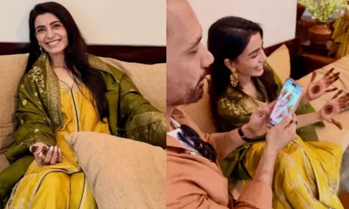 Samantha Ruth Prabhu, Raj Nidimoru’s Unseen Pics From Mehendi Ceremony Goes Viral. You Can’t Miss Groom’s Reaction!