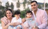 Shraddha Arya Finally Reveals Her Twins’ Faces In New Pics With Husband. Cute!